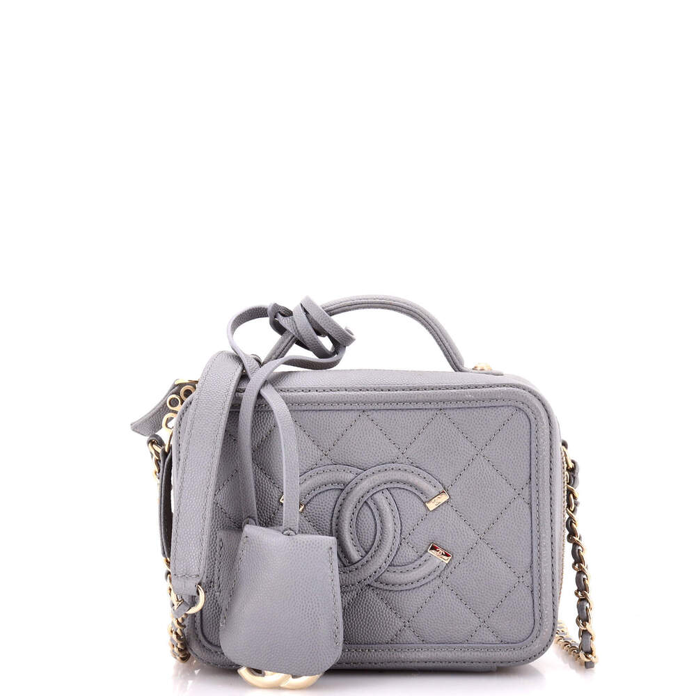Chanel Small Filigree Vanity Case